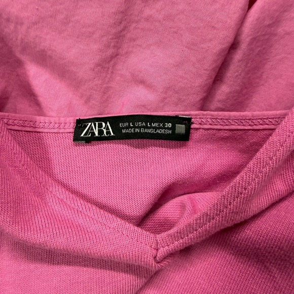 ZARA Barbie Pink poplin tiered Maxi Dress Blogger/influencer Fav SzL 100%cotton - Picture 6 of 8